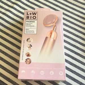 L & W BIO rose Quartz vibrating facial massager therapy